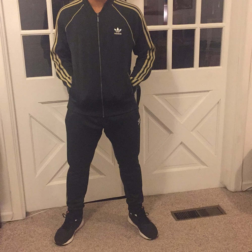 Army Green Adidas Track Suit